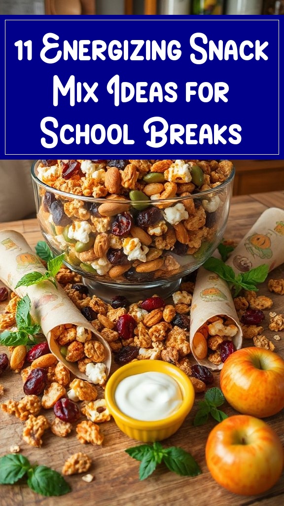11 Energizing Snack Mix Ideas for School Breaks