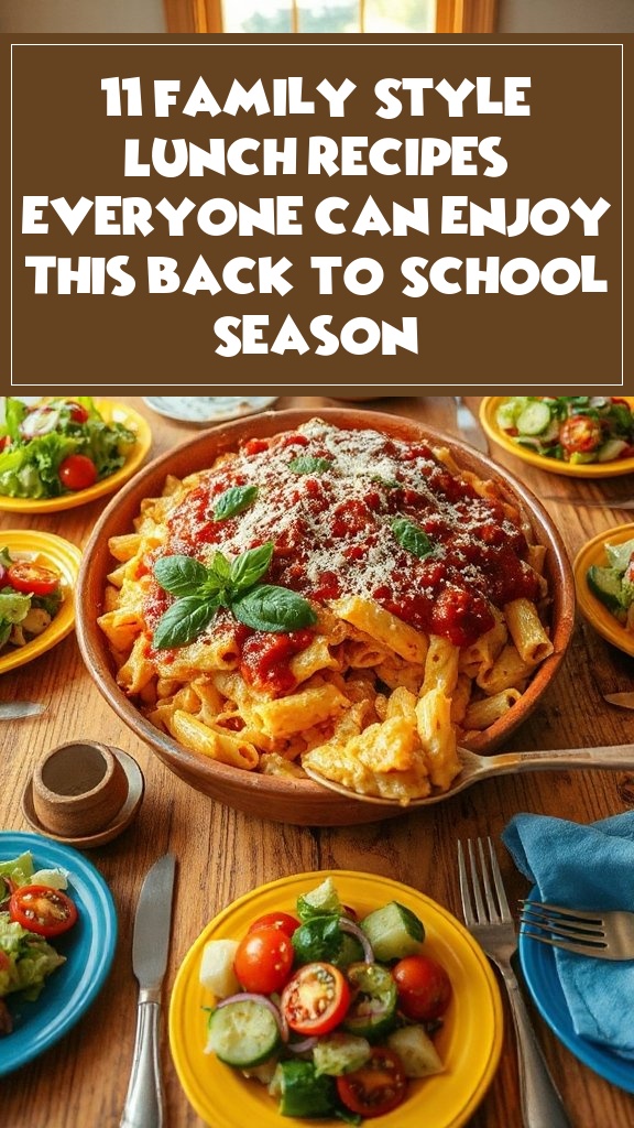 11 Family-Style Lunch Recipes Everyone Can Enjoy This Back-to-School Season