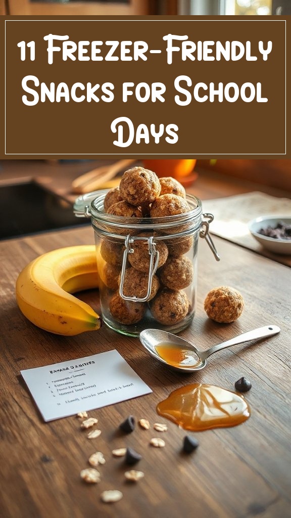 11 Freezer-Friendly Snacks for School Days