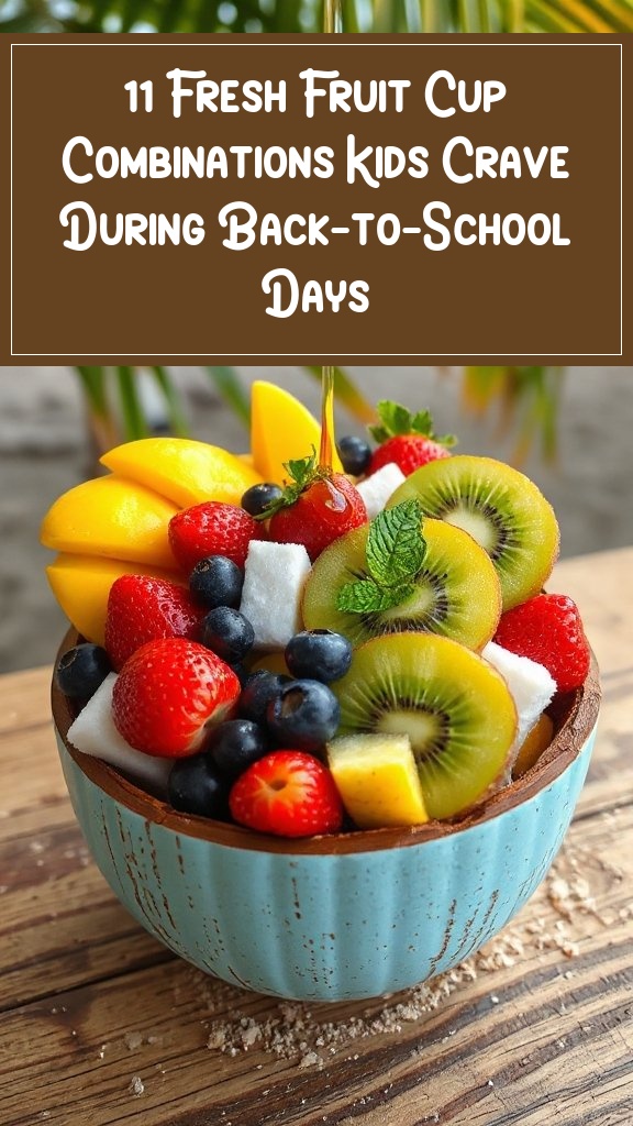 11 Fresh Fruit Cup Combinations Kids Crave During Back-to-School Days