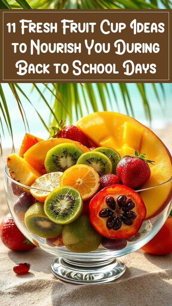 11 Fresh Fruit Cup Ideas to Nourish You During Back to School Days