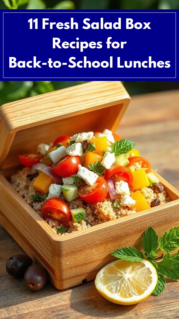 11 Fresh Salad Box Recipes for Back-to-School Lunches