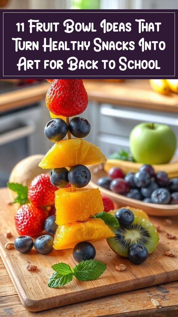 11 Fruit Bowl Ideas That Turn Healthy Snacks Into Art for Back to School