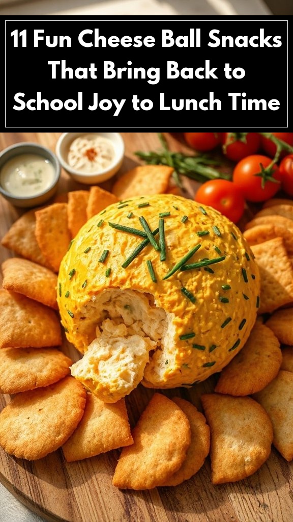 11 Fun Cheese Ball Snacks That Bring Back to School Joy to Lunch Time