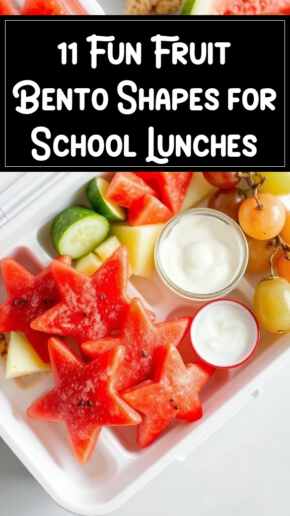 11 Fun Fruit Bento Shapes for School Lunches