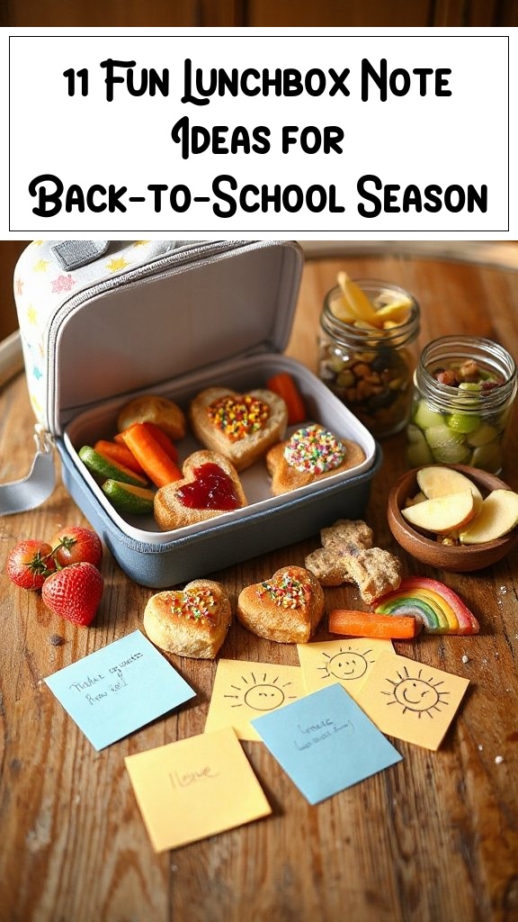 11 Fun Lunchbox Note Ideas for Back-to-School Season