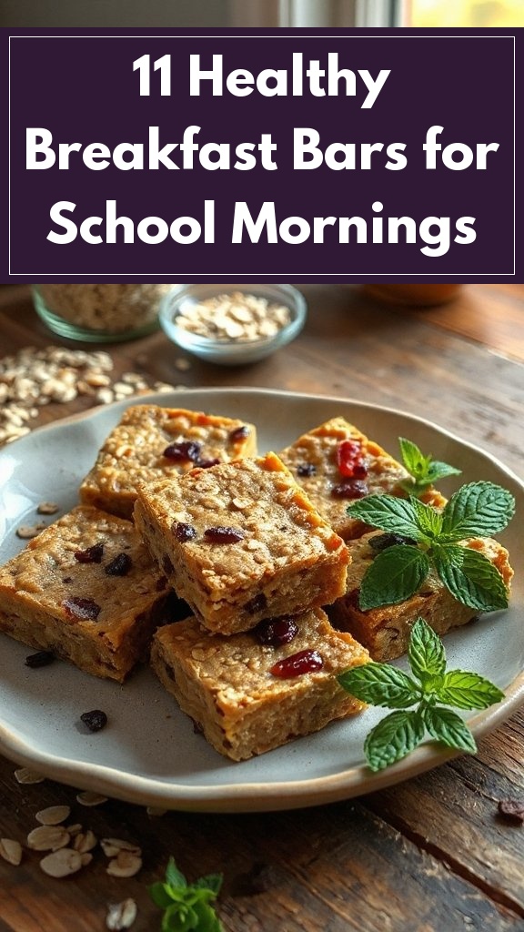 11 Healthy Breakfast Bars for School Mornings