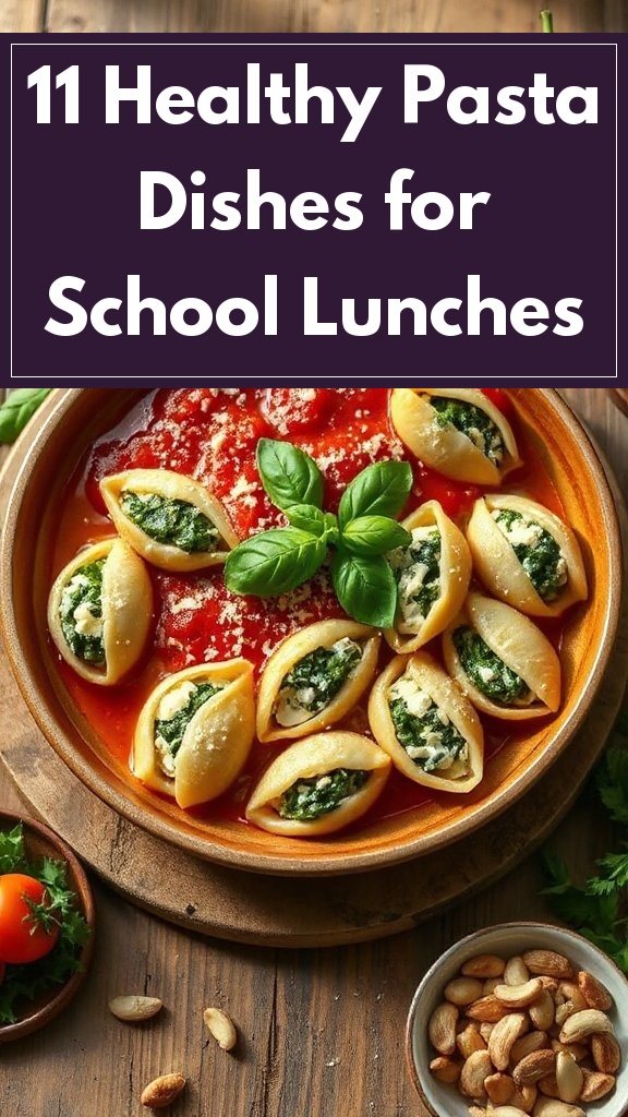 11 Healthy Pasta Dishes for School Lunches