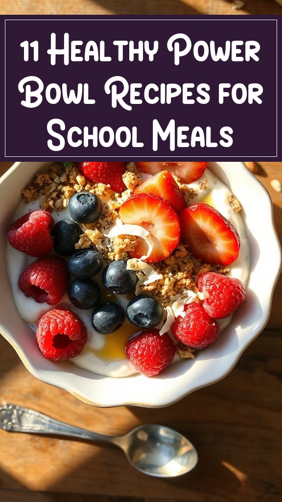 11 Healthy Power Bowl Recipes for School Meals