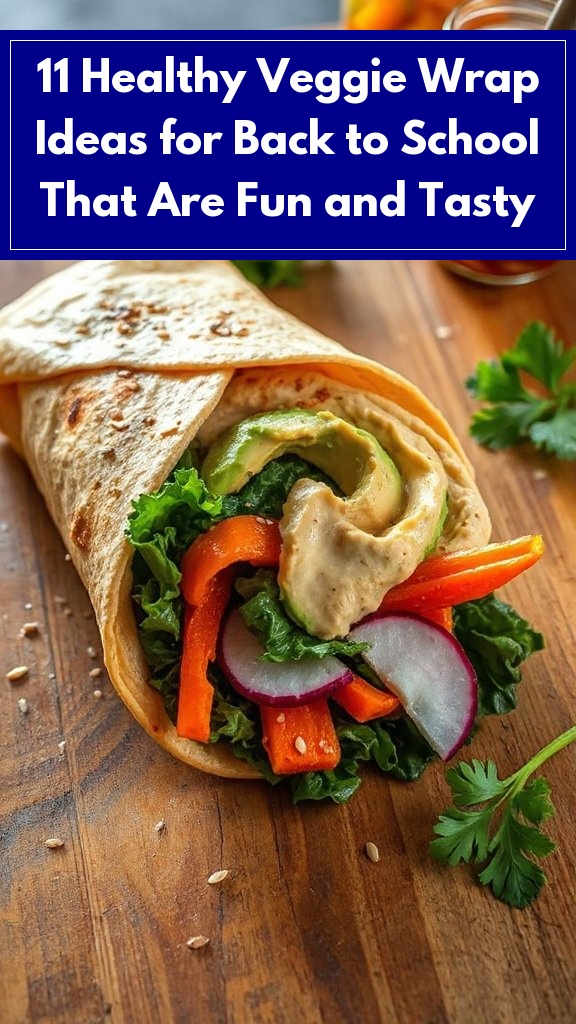 11 Healthy Veggie Wrap Ideas for Back to School That Are Fun and Tasty