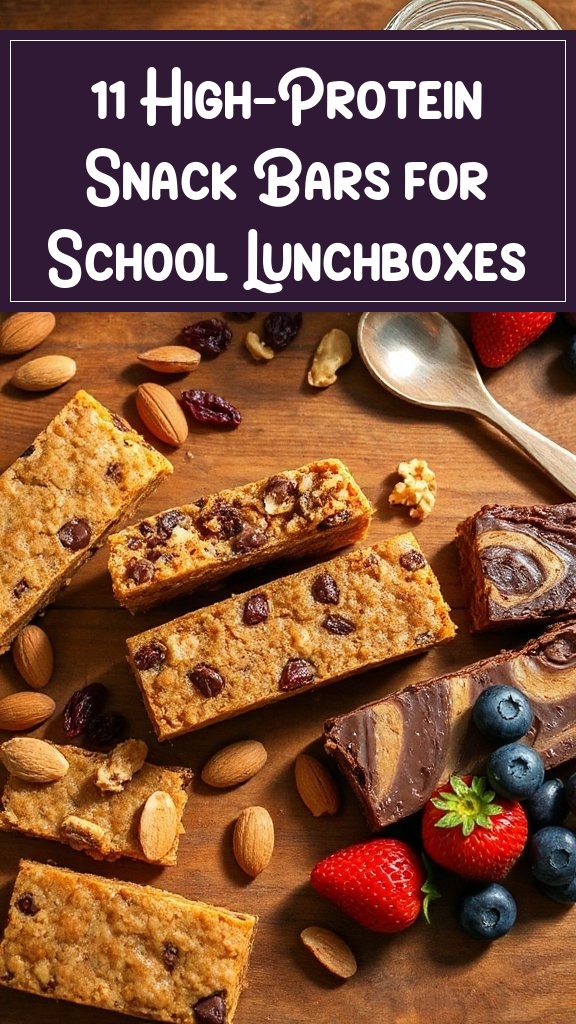 11 High-Protein Snack Bars for School Lunchboxes