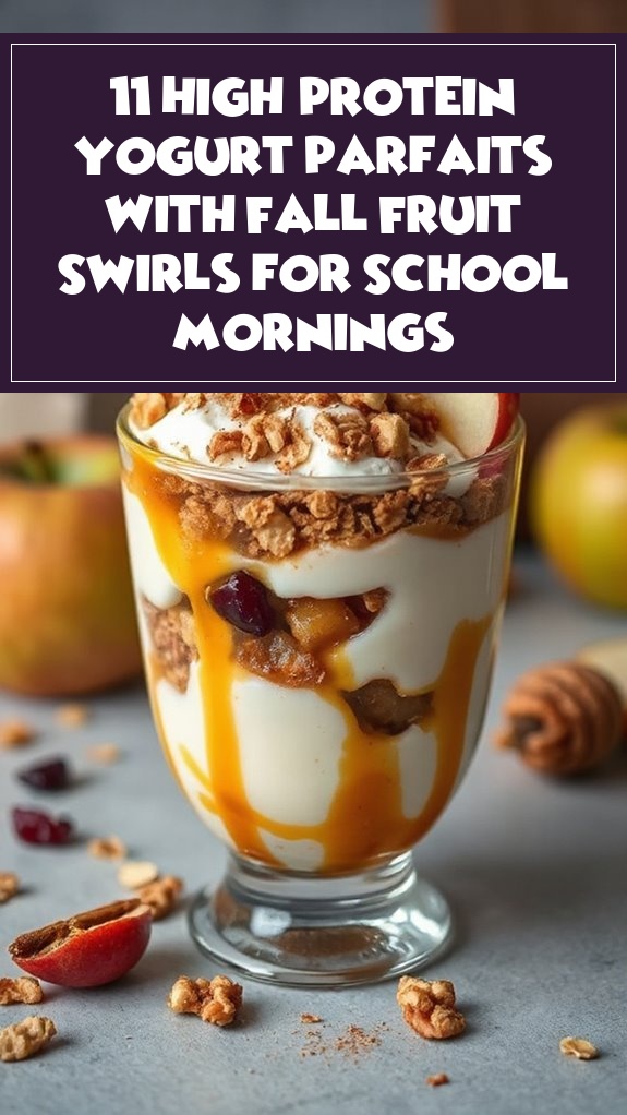 11 High-Protein Yogurt Parfaits With Fall Fruit Swirls for School Mornings