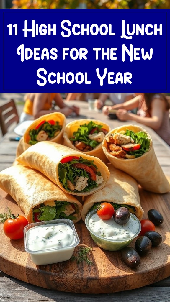 11 High School Lunch Ideas for the New School Year