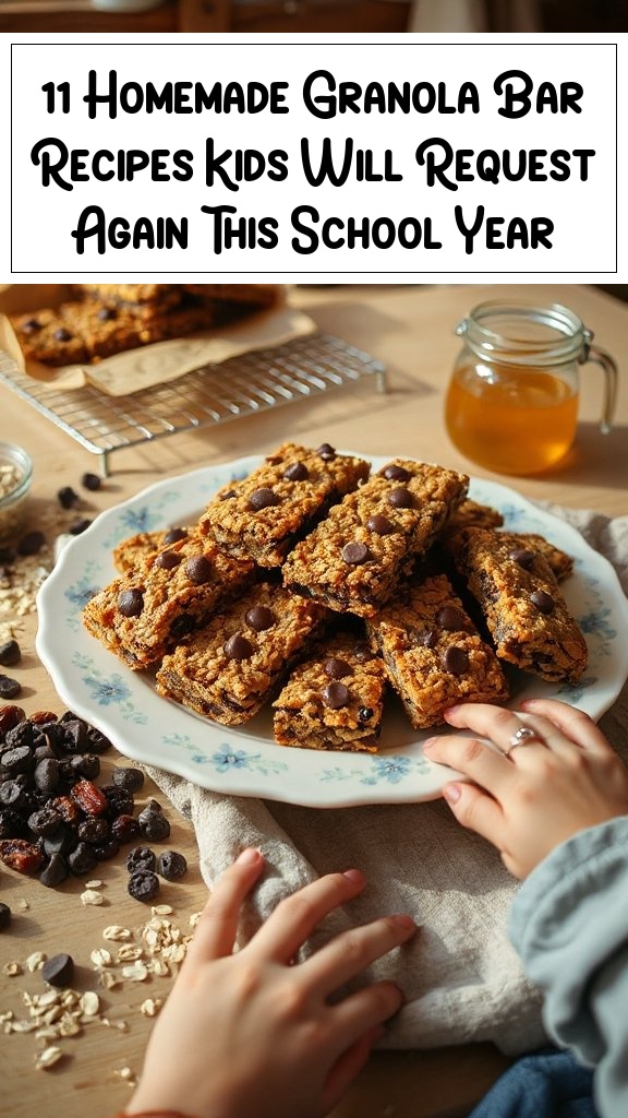 11 Homemade Granola Bar Recipes Kids Will Request Again This School Year