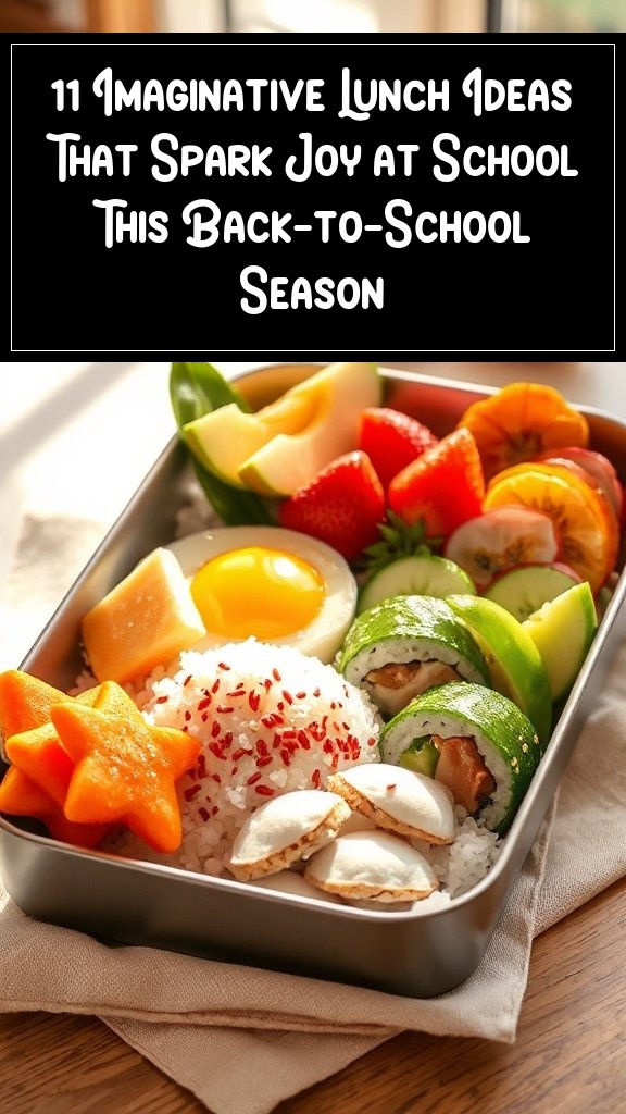 11 Imaginative Lunch Ideas That Spark Joy at School This Back-to-School Season