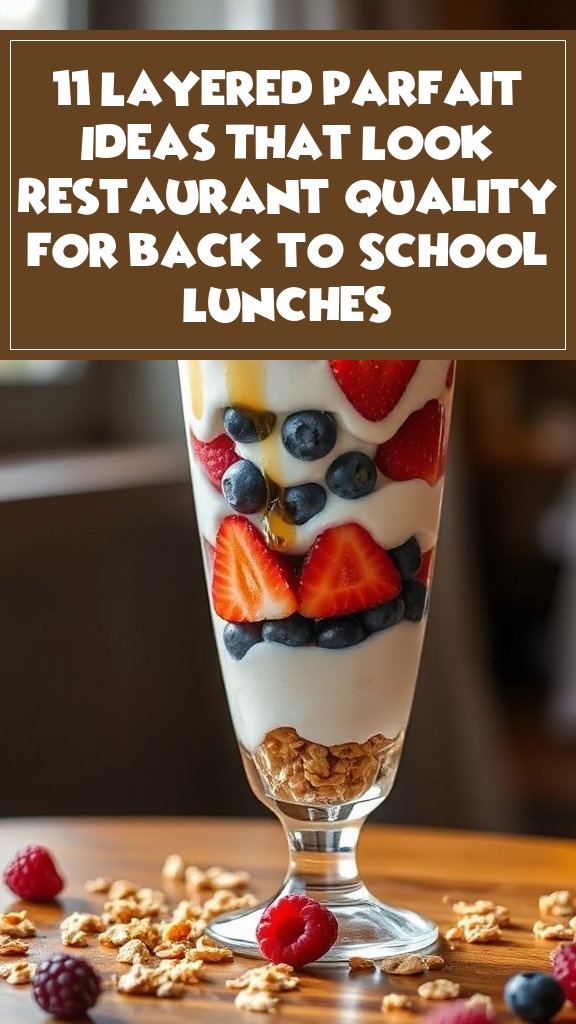 11 Layered Parfait Ideas That Look Restaurant-Quality for Back-to-School Lunches
