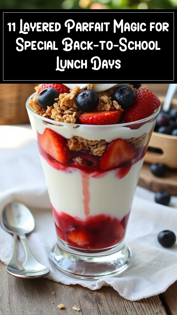 11 Layered Parfait Magic for Special Back-to-School Lunch Days
