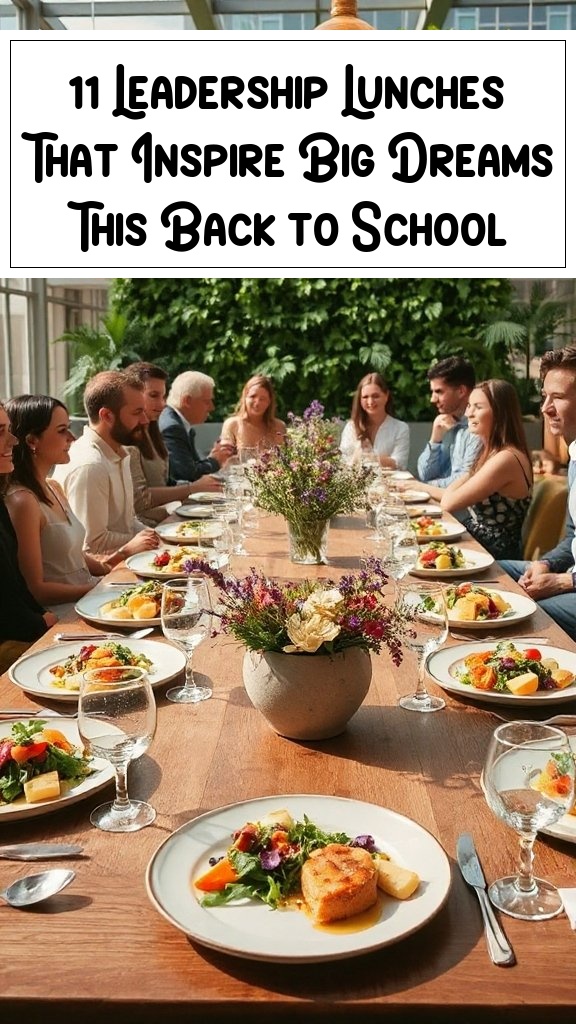 11 Leadership Lunches That Inspire Big Dreams This Back to School