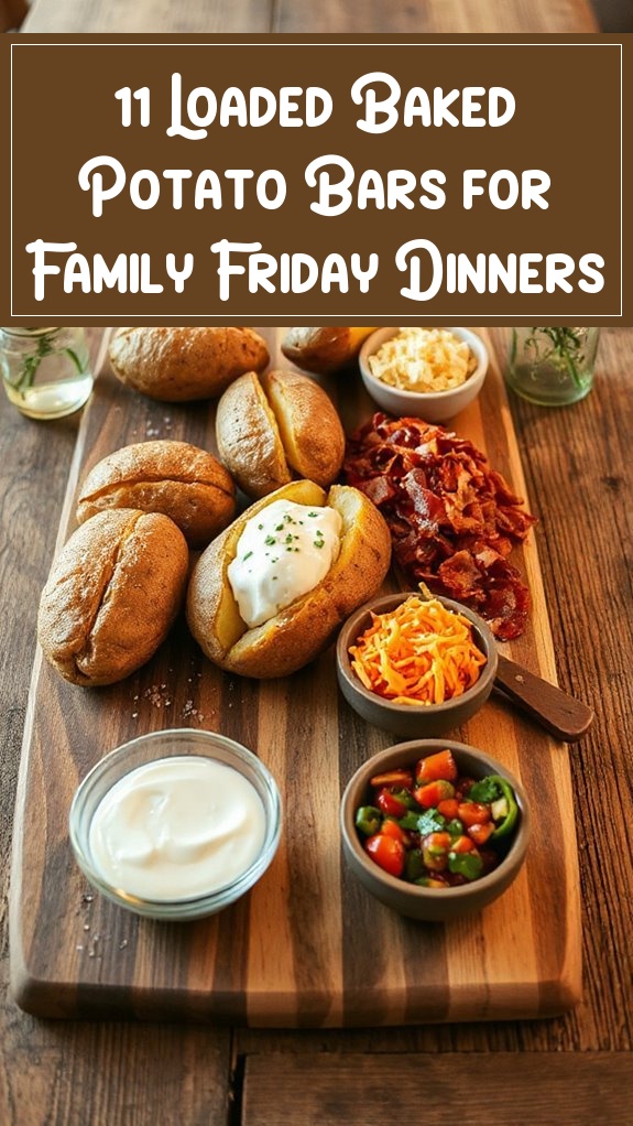 11 Loaded Baked Potato Bars for Family Friday Dinners