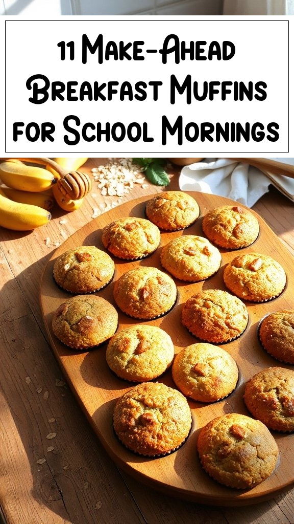11 Make-Ahead Breakfast Muffins for School Mornings