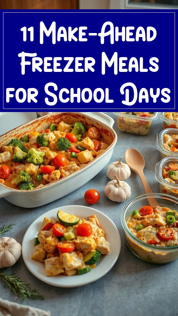 11 Make-Ahead Freezer Meals for School Days