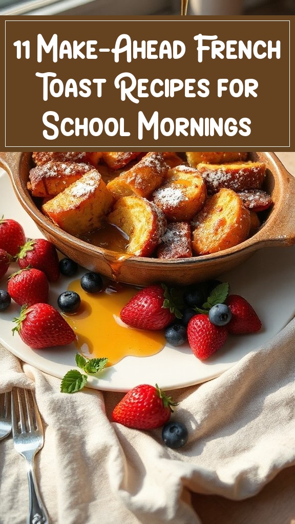 11 Make-Ahead French Toast Recipes for School Mornings