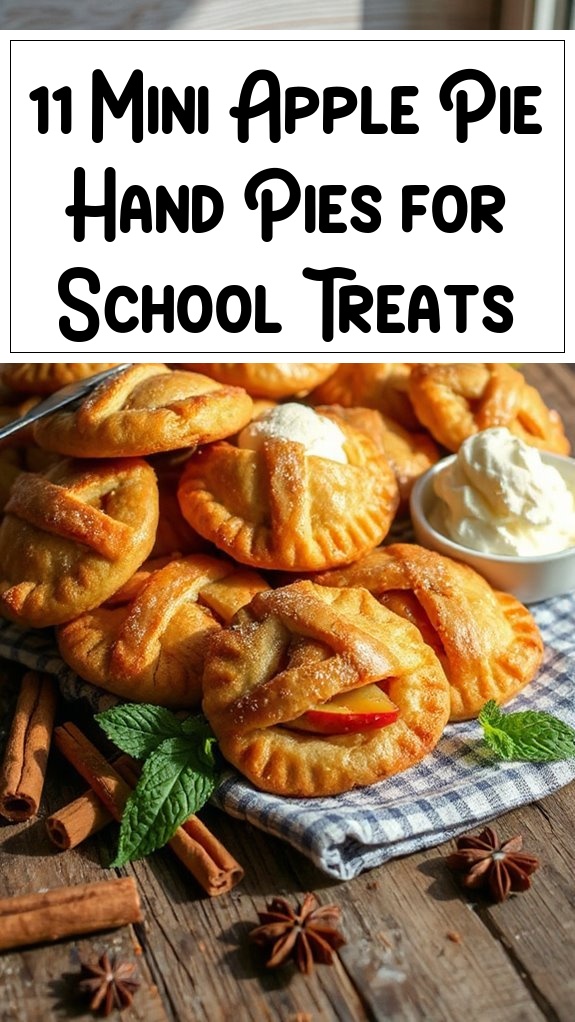 11 Mini Apple Pie Hand Pies for School Treats