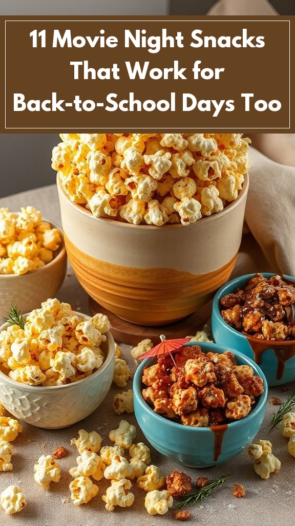11 Movie Night Snacks That Work for Back-to-School Days Too