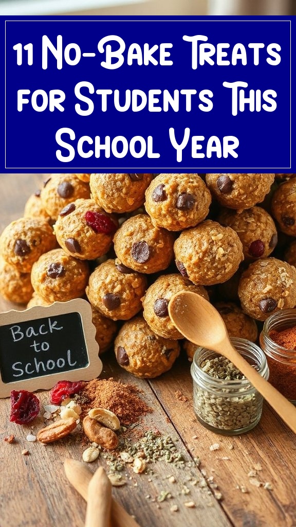11 No-Bake Treats for Students This School Year