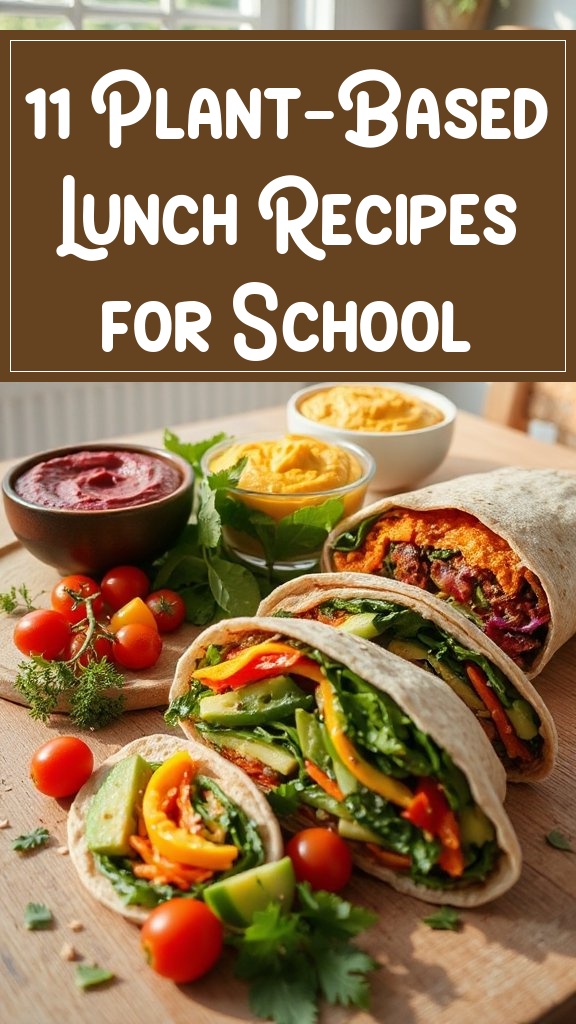 11 Plant-Based Lunch Recipes for School