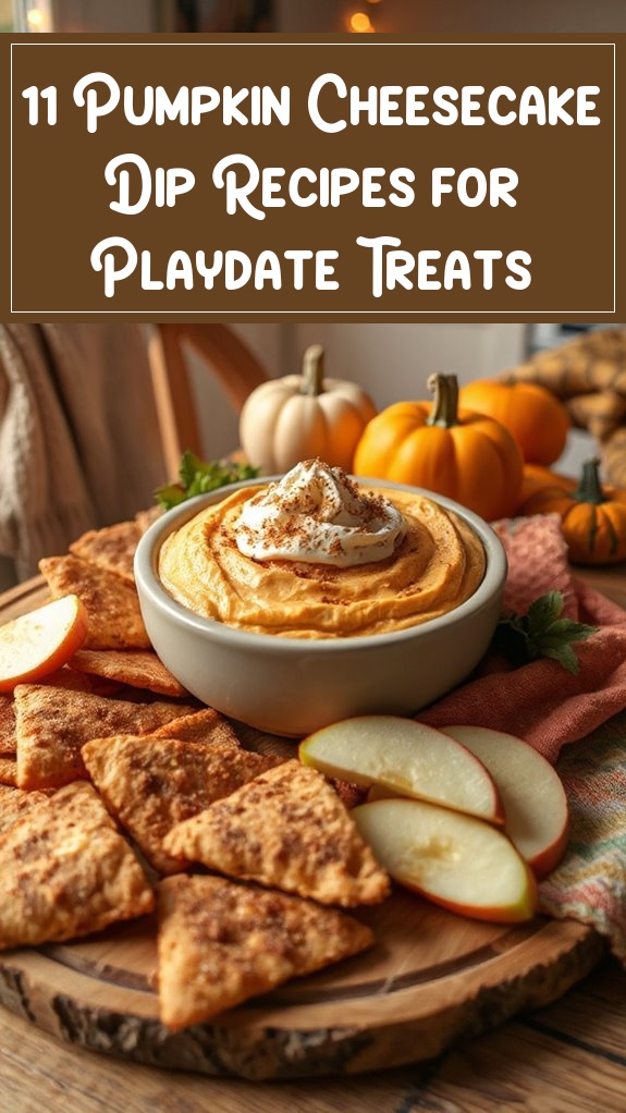 11 Pumpkin Cheesecake Dip Recipes for Playdate Treats