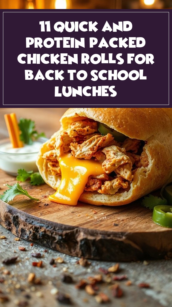 11 Quick and Protein-Packed Chicken Rolls for Back to School Lunches