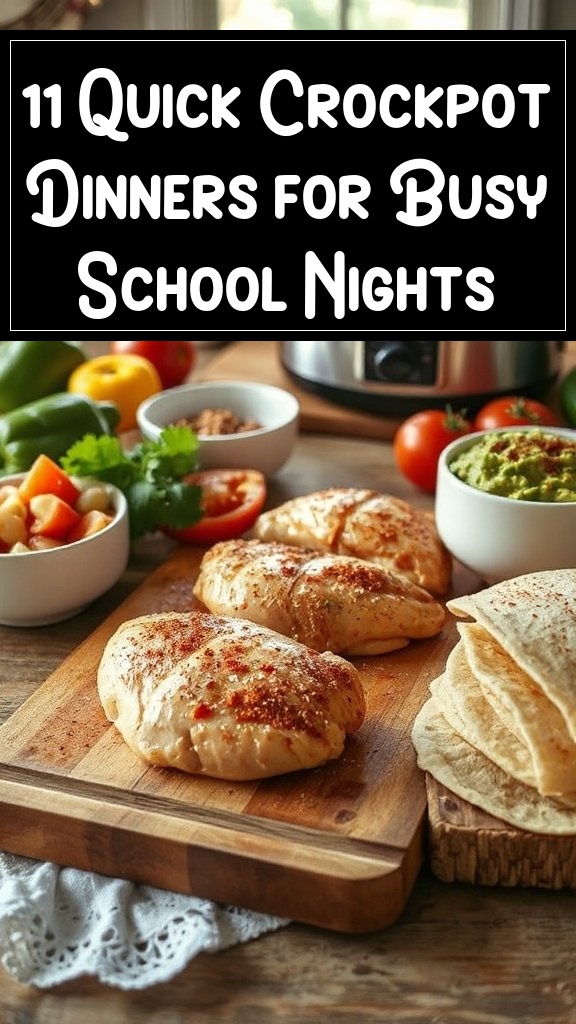 11 Quick Crockpot Dinners for Busy School Nights