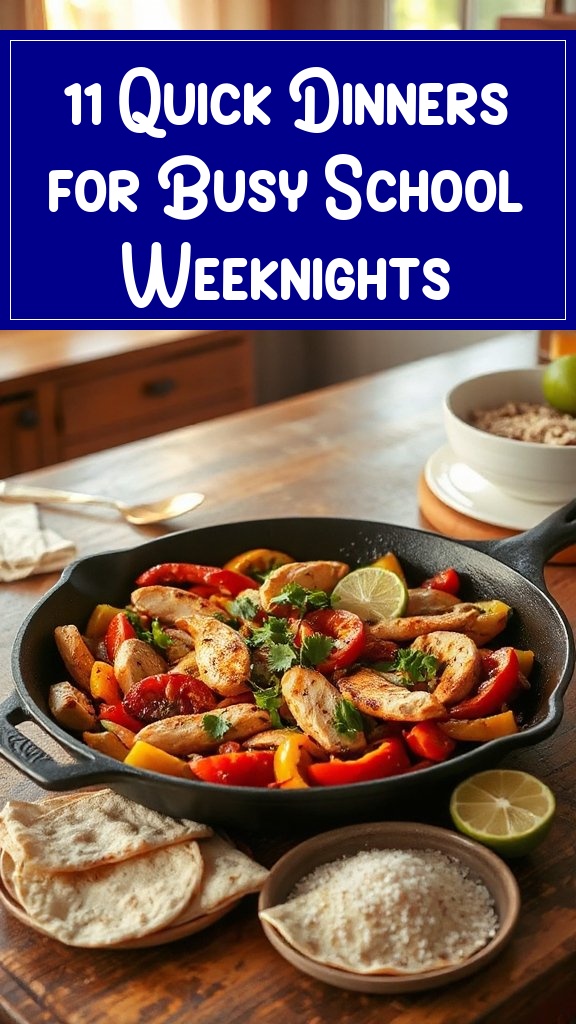11 Quick Dinners for Busy School Weeknights
