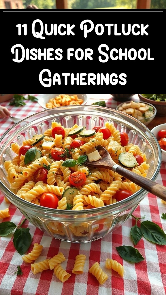 11 Quick Potluck Dishes for School Gatherings