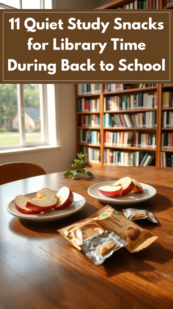 11 Quiet Study Snacks for Library Time During Back to School