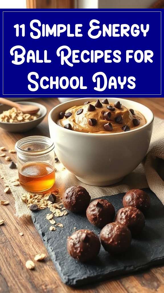 11 Simple Energy Ball Recipes for School Days