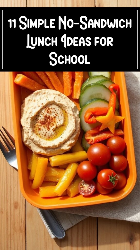 11 Simple No-Sandwich Lunch Ideas for School