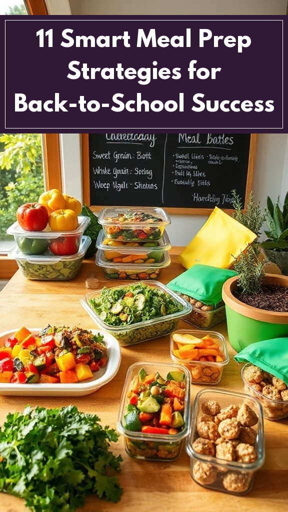 11 Smart Meal Prep Strategies for Back-to-School Success