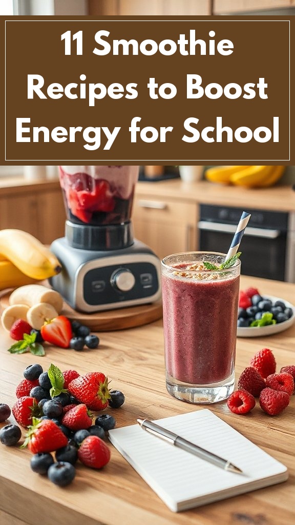 11 Smoothie Recipes to Boost Energy for School