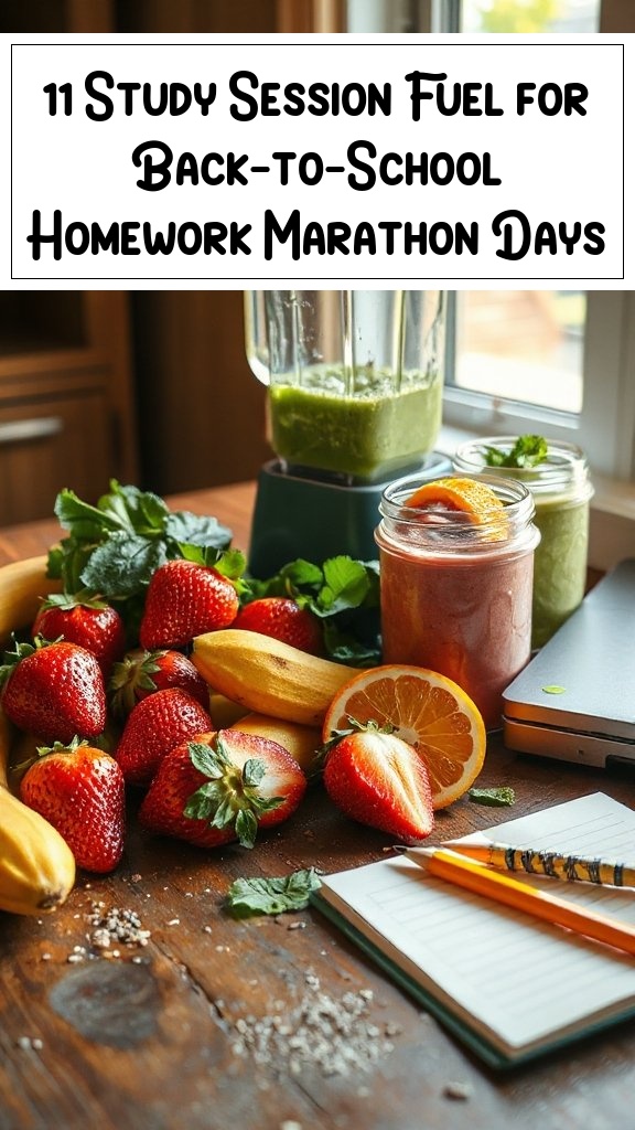11 Study Session Fuel for Back-to-School Homework Marathon Days