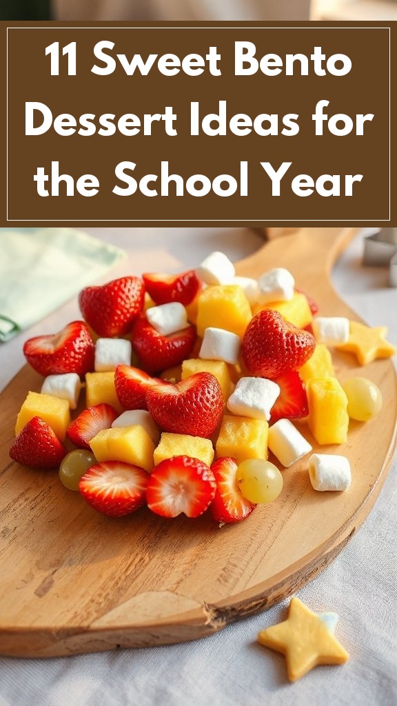 11 Sweet Bento Dessert Ideas for the School Year