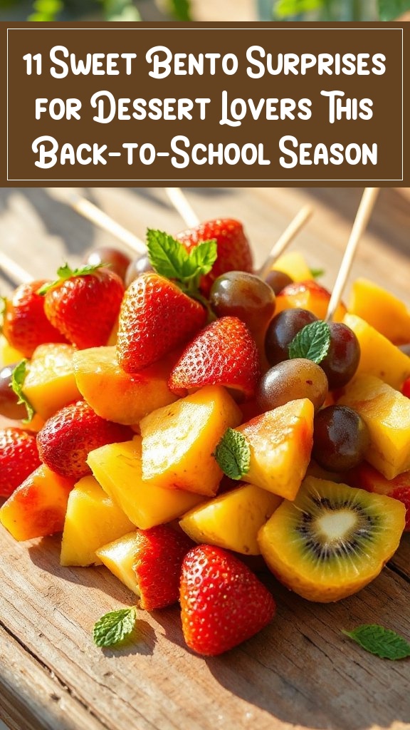 11 Sweet Bento Surprises for Dessert Lovers This Back-to-School Season