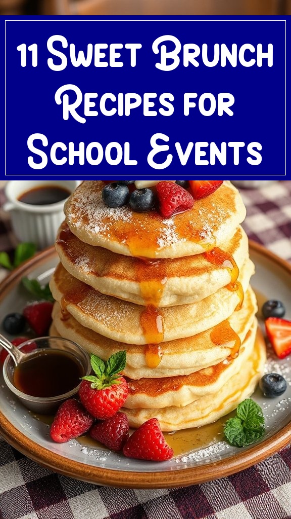 11 Sweet Brunch Recipes for School Events