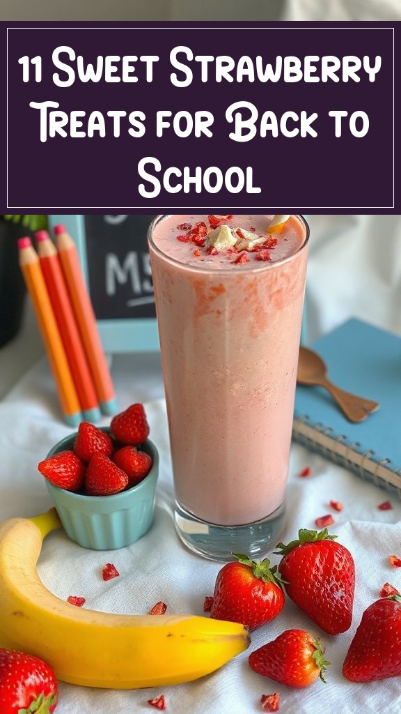 11 Sweet Strawberry Treats for Back to School