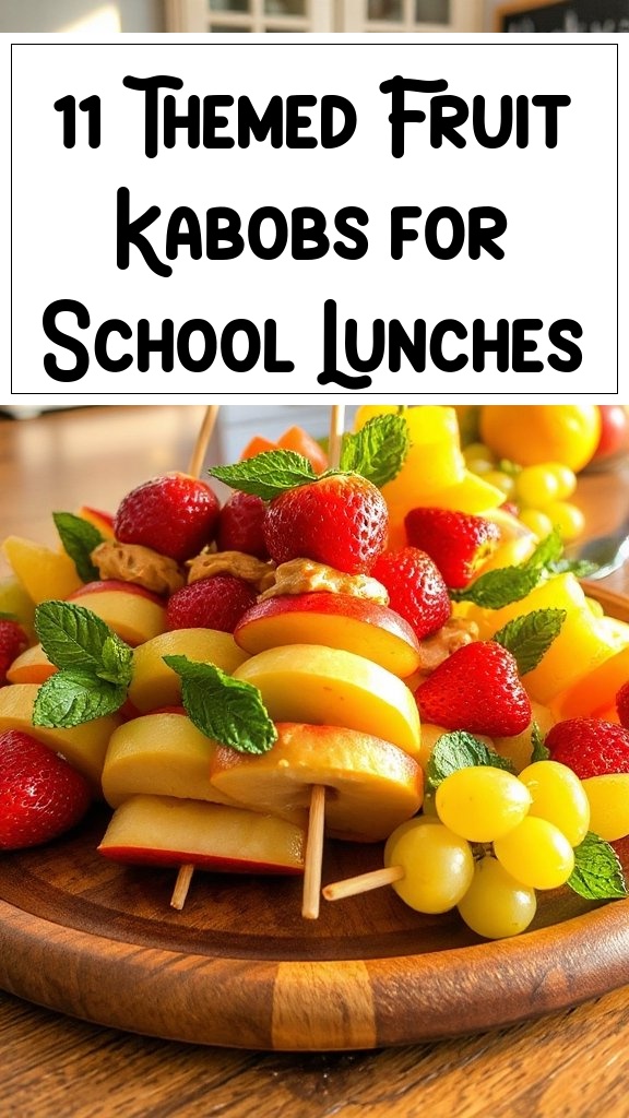 11 Themed Fruit Kabobs for School Lunches