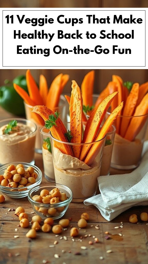 11 Veggie Cups That Make Healthy Back to School Eating On-the-Go Fun