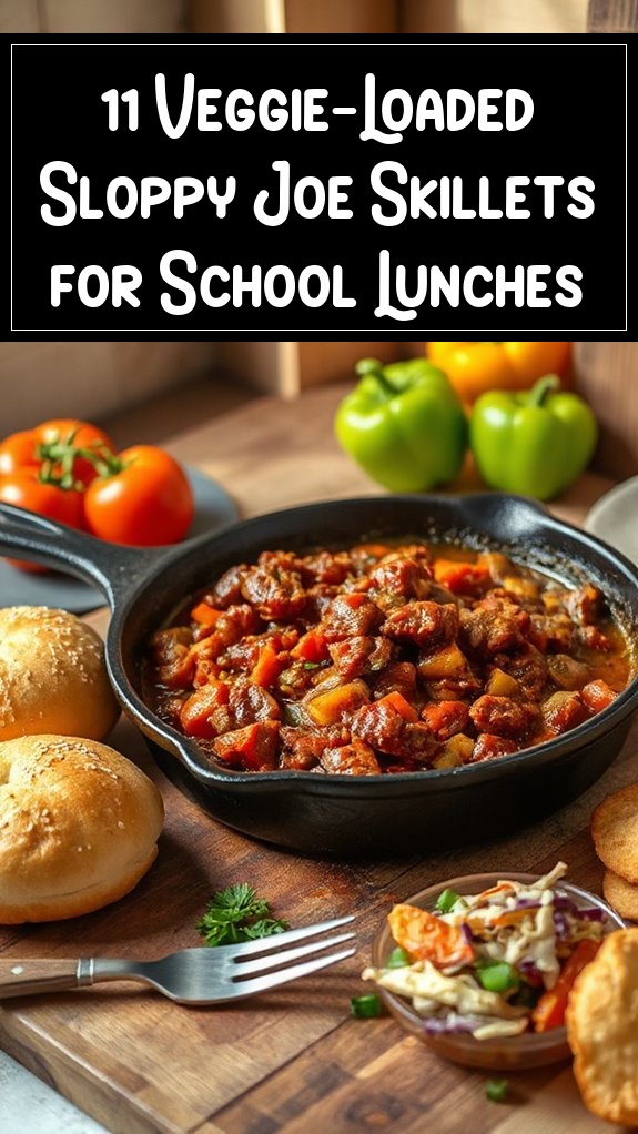 11 Veggie-Loaded Sloppy Joe Skillets for School Lunches
