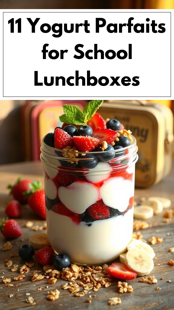 11 Yogurt Parfaits for School Lunchboxes